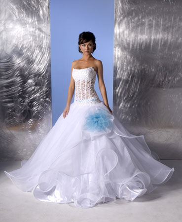 Orifashion HandmadeRomantic Sexy Silk Organza Bridal Gown SW018 - Click Image to Close